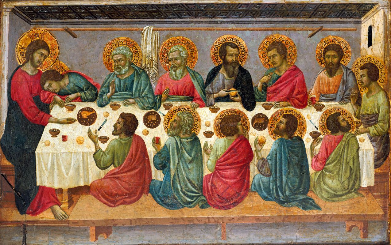 17 The Last Supper - Ugolino da Siena 1325-30 - Robert Lehman Collection New York Metropolitan Museum Of Art